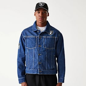 New Era NFL Las Vegas Raiders Denim Jacket azul