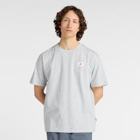 New Balance Woven Label T-Shirt grigio