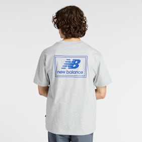 New Balance Woven Label T-Shirt gris