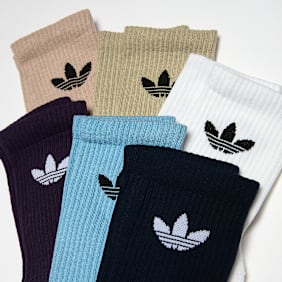 adidas Originals 6 PACK - Trefoil Cushion Crew Socks Multicolor