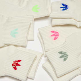 adidas Originals 6 PACK - adicolor Trefoil Ankle Socken Beige