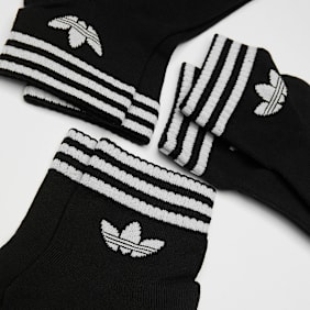 adidas Originals 3 PACK - 3-Stripes Ankle Socks noir