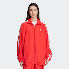 adidas Originals Firebird Oversized Training Jacket vermelho