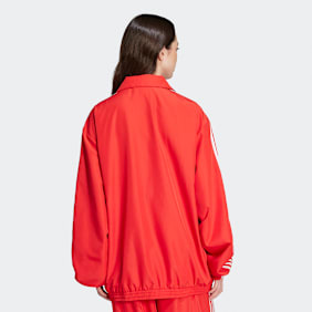adidas Originals Firebird Oversized Training Jacket vermelho