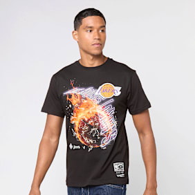 Mitchell & Ness NBA Los Angeles Lakers HWC Blaze Graphic Tee czarny