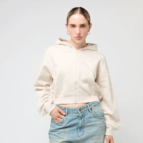 Jordan Brooklyn Fleece Full Zip Modern Crop bege