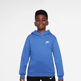 Nike   Sportswear Club Fleece Hoodie Low Brand Read plava