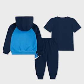 Nike   Color Blocked High-Brand-Read Jogger Set bleu