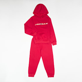 Jordan MJ Baseline Fleece Set czerwony