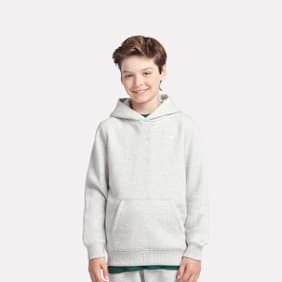 New Balance Boys French Terry Small Logo Hoodie gris