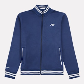 New Balance NB Double Knit Full Zip Funnel Top nb navy blau