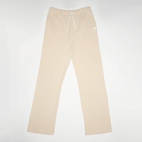 New Balance French-Terry Small Logo Wide Leg Jogger beige