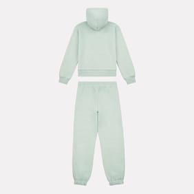 New Balance Set Stacked Logo French Terry Zip Hoodie and Jogger verde