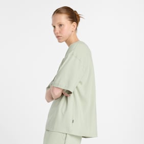 New Balance Linear Heritage Oversized T-Shirt grün