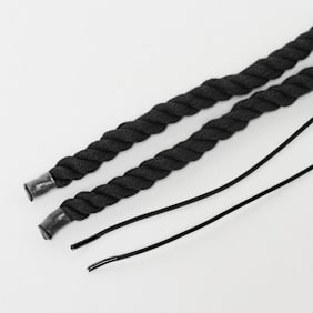 BAGGY ROPE LACES 14mm SET 120cm schwarz