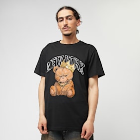 Mister Tee NY Crowned Bear Tee schwarz