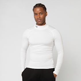 Under Armour HeatGear Compression Mock Long Sleeve bianco