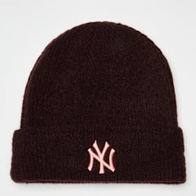 New Era Female Wide Cuff Beanie New York Yankees smeđa
