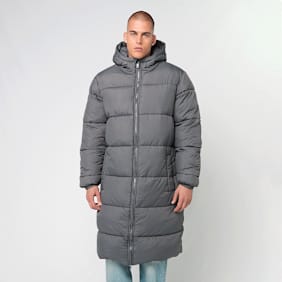 Urban Classics Long Puffer Coat szary