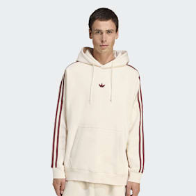 adidas Originals Graphic Fleece Loose Hoodie beige
