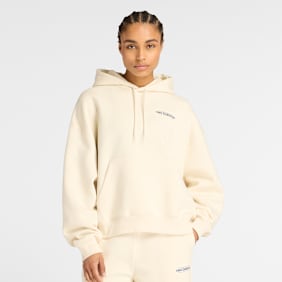 New Balance Reimagined Fleece Oversized Hoodie beż