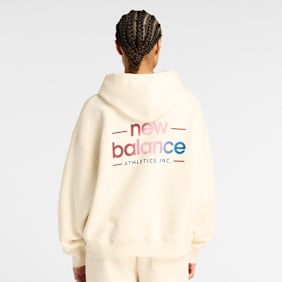 New Balance Reimagined Fleece Oversized Hoodie beige