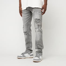 2Y STUDIOS Victor Ripped Slim Fit Jeans grau