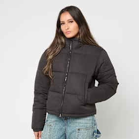 Urban Classics Ladies Peached Puffer Jacket With Hood zwart