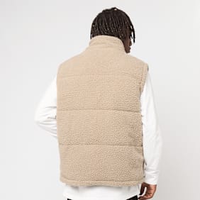 Urban Classics Basic Teddy Puffer Vest bež