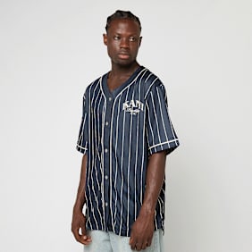 Karl Kani Kani Pinstripe Baseball Jersey Blau