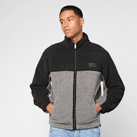 Karl Kani Signature Rubber Patch Teddy Zip Jacket negro
