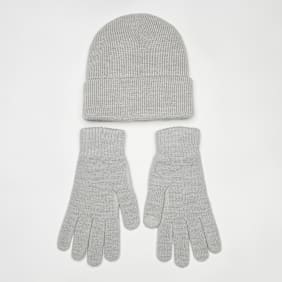 adidas Originals Glove + Beanie Pack grijs