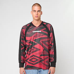 Umbro Printed Long Sleeve Jersey rojo