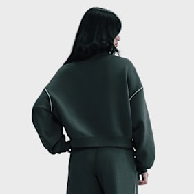Nike   Sportswear Phoenix Fleece Mock-Neck Sweatshirt verde