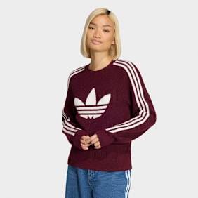 adidas Originals Lurex Knit Crew rot