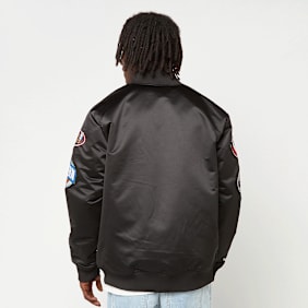 Mitchell & Ness Black Out Satin Jacket Chicago Bulls schwarz