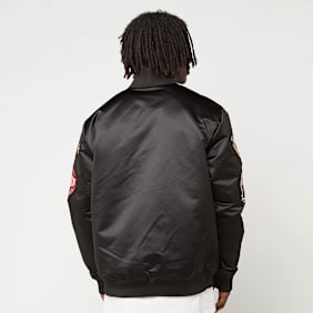 Mitchell & Ness Black Out Satin Jacket Los Angeles Lakers nero