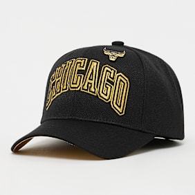Mitchell & Ness Pinned Gold Pro Snapback NBA Chicago Bulls zwart