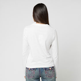 True Religion Long Sleeve Tee Slim Fit weiß