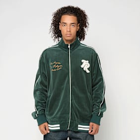 True Religion Velour Track Jacket verde