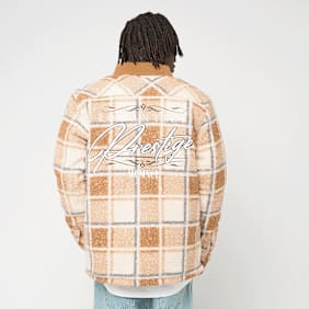 Smoke Rise Boucle Plaid Woven Shirt naranja