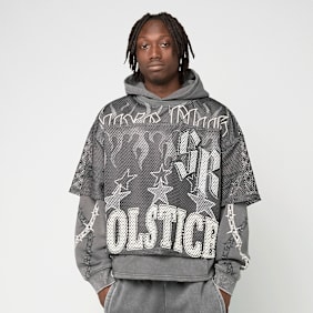 Smoke Rise Luxe Club Mesh 2-FER Hoodie siva