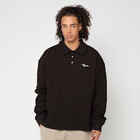 Pegador Signar Waffle Polo Longsleeve negro