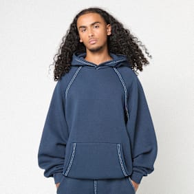 125mm x SNIPES Small Logo Essential Oversized Hoodie blauw