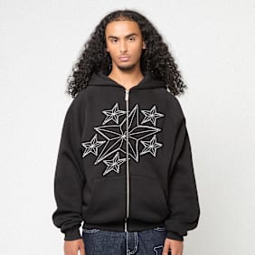 125mm x SNIPES Oversized Raglan Zip Hoodie 125mm x SNIPES noir