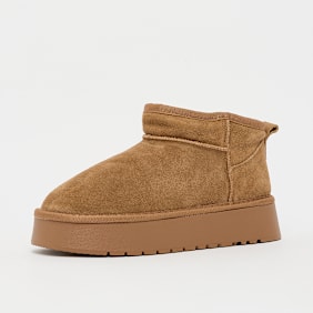 Decibel Pipah Plateau Leather Boot beige