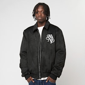 Karl Kani Kani Legacy Faux Suede Bowling Jacket Schwarz