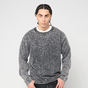 Decibel Washed Knit Sweater grijs