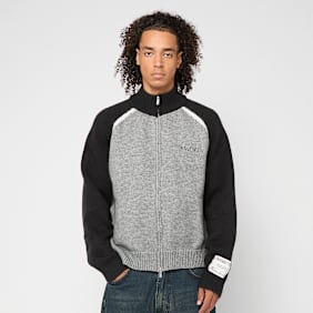 Another Cotton Lab Another Zip Knit Cardigan grigio