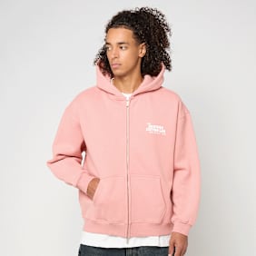 Another Cotton Lab Hangover Breakfast Zip Hoodie lichtroze